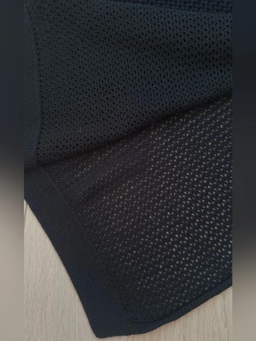 O’Neil nwot black knit sarong skirt coverup